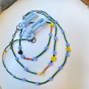Baby blue mask chain - custom